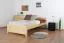 Kinderbett / Jugendbett Kiefer massiv Vollholz natur 78, inkl. Lattenrost - 100 x 200 cm (B x L)