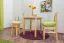 Runder Massivholz Esstisch 90x90 cm Kiefermassiv, Farbe: Natur