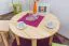 Runder Massivholz Esstisch 90x90 cm Kiefermassiv, Farbe: Natur