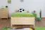 Kinderbett / Jugendbett Kiefer massiv Vollholz natur 78, inkl. Lattenrost - 100 x 200 cm (B x L)