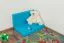 Sitzkissen 2er-Set für Kinderbett / Etagenbett / Funktionsbett Tim - Farbe: Blau