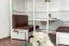 Sitzkissen 2er-Set für Kinderbett / Etagenbett / Funktionsbett Tim - Farbe: Braun