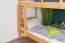 Stockbett 90 x 200 cm für Erwachsene "Easy Premium Line" K17/n, Höhe 174 cm, Buche massiv Natur lackiert, teilbar, großer Abstand zwischen den Betten