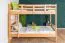 Stockbett 90 x 200 cm für Erwachsene "Easy Premium Line" K17/n, Höhe 174 cm, Buche massiv Natur lackiert, teilbar, großer Abstand zwischen den Betten
