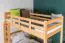 Stockbett 90 x 200 cm für Erwachsene "Easy Premium Line" K17/n, Höhe 174 cm, Buche massiv Natur lackiert, teilbar, großer Abstand zwischen den Betten