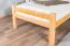 Klassisches Kinderbett, Jugendbett "Easy Premium Line" K33, Buche Vollholz massiv Natur, Liegefläche: 90 x 200 cm, inkl. praktischem Rollrost