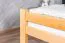 Klassisches Kinderbett, Jugendbett "Easy Premium Line" K33, Buche Vollholz massiv Natur, Liegefläche: 90 x 200 cm, inkl. praktischem Rollrost