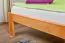 Kinderbett / Jugendbett Kiefer massiv Vollholz Erlefarben 76, inkl. Lattenrost - 100 x 200 cm (B x L)
