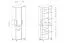 Schrank Riemst 03, Farbe: Eiche / Weiß - Abmessungen: 194 x 60 x 40 cm (H x B x T)