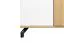 Schrank Riemst 03, Farbe: Eiche / Weiß - Abmessungen: 194 x 60 x 40 cm (H x B x T)