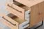 Modernes Schlafzimmer Komplett - Set B Crina, 6-teilig, ein Kleiderschrank, ein Doppelbett, zwei Nachtkommoden, eine Kommode und ein Spiegel, ABS-Kantenschutz