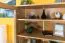 Vitrine Eiche massiv natur Aurornis 09 - Abmessungen: 200 x 96 x 40 cm (H x B x T)