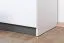 Kinderzimmer - Drehtürenschrank / Kleiderschrank Frank 03, Farbe: Weiß / Grau - 189 x 90 x 40 cm (H x B x T)