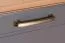 Kommode Lotofaga 20, Farbe: Grau / Walnuss - 112 x 101 x 48 cm (H x B x T)