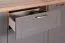 Kommode Lotofaga 11, Farbe: Grau / Walnuss - 102 x 167 x 48 cm (H x B x T)