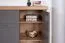 Kommode Lotofaga 11, Farbe: Grau / Walnuss - 102 x 167 x 48 cm (H x B x T)