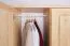 Garderobenschrank Kiefer Vollholz massiv natur - Abmessung 195 x 102 x 59 cm (H x B x T)