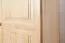 Garderobenschrank Kiefer Vollholz massiv natur - Abmessung 195 x 102 x 59 cm (H x B x T)