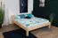Doppelbett Kiefer Vollholz massiv natur A1, inkl. Lattenrost - Abmessung 160 x 200 cm