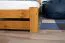 Kinderbett / Jugendbett Kiefer Vollholz massiv Eichefarben A5, inkl. Lattenrost - Abmessung 90 x 200 cm