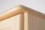 Kleiderschrank Massivholz natur 010 - 190 x 80 x 60 cm (H x B x T)