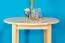 Runder Massivholz Esstisch 80x80 cm Kiefermassiv, Farbe: Natur