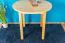 Runder Massivholz Esstisch 80x80 cm Kiefermassiv, Farbe: Natur