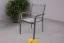 Stapelbarer Gartensessel Phoenix aus pulverbeschichtetem Aluminium - Farbe: anthrazit, Bespannung: dunkelgrau, 605 x 565 x  850 mm, mit Armlehne