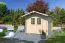 Gartenhaus Gartenfreude 2 - 28 mm Blockbohlenhaus, Grundfläche: 5,83 m², Satteldach