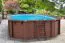 Pool oval Sunnydream 06, 6,40 x 4,00 Meter, inklusive Premium Filteranlage,  Filtermedium, Poolleiter, Poolfolie, Boden- und Wandvlies, Edelstahl-Eckverbindungen