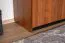 Kleiderschrank Mojokerto 24, Farbe: Walnuss / Schwarz - Abmessungen: 194 x 80 x 39 cm (H x B x T)