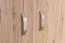 Schrank Cianjur 12, Farbe: Eiche / Weiß - Abmessungen: 209 x 80 x 40 cm (H x B x T)