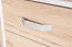 Rollcontainer Cianjur 17, Farbe: Eiche / Weiß - Abmessungen: 77 x 45 x 60 cm (H x B x T)