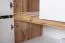 Jugendkleiderschrank, Farbe: Eiche / Weiß - Abmessungen: 195 x 80 x 52 cm (H x B x T)