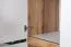Jugendkleiderschrank, Farbe: Eiche / Weiß - Abmessungen: 195 x 80 x 52 cm (H x B x T)