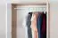 Jugendkleiderschrank, Farbe: Eiche / Weiß - Abmessungen: 195 x 80 x 52 cm (H x B x T)