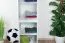 Jugendzimmer - Schrank schmal, Farbe: Weiß - Abmessungen: 195 x 45 x 52 cm (H x B x T)