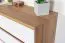Jugendzimmer - Kommode Alard 05, Farbe: Eiche / Weiß - Abmessungen: 94 x 80 x 40 cm (H x B x T)