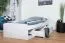 Jugendbett  Alard 09, Farbe: Weiß - Liegefläche: 90 x 195 cm (B x L)