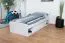 Jugendbett  Alard 09, Farbe: Weiß - Liegefläche: 90 x 195 cm (B x L)