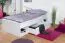 Jugendbett  Alard 09, Farbe: Weiß - Liegefläche: 90 x 195 cm (B x L)