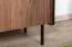 Schrank Mairenke 01, Farbe: Walnuss / Schwarz matt - Abmessungen: 191 x 88 x 55 cm (H x B x T)