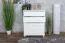 Kommode Kiefer massiv Vollholz weiß lackiert Junco 136 - Abmessung 100 x 80 x 42 cm