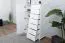 Kommode Kiefer massiv Vollholz weiß lackiert Junco 155 – Abmessung 140 x 90 x 42 cm