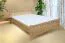 Doppelbett / Gästebett Buche Vollholz massiv natur 108, inkl. Rollrost - Abmessungen 180 x 200 cm