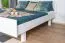 Doppelbett Buche Vollholz 116, Gästebett in Weiß, inkl. Lattenrost, Matratzenmaße 180 x 200 cm, modernes Design, einfache und schnelle Montage