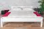 Doppelbett Kiefer Massivholz 85, Gästebett in Weiß, inkl. Lattenrost, Liegefläche 180 x 200 cm, stabil und langlebig, modernes Design
