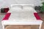 Doppelbett Kiefer Massivholz 85, Gästebett in Weiß, inkl. Lattenrost, Liegefläche 180 x 200 cm, stabil und langlebig, modernes Design