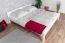 Doppelbett Kiefer Massivholz 85, Gästebett in Weiß, inkl. Lattenrost, Liegefläche 180 x 200 cm, stabil und langlebig, modernes Design