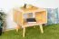 Nachtkommode Kiefer massiv natur Aurornis 47 - Abmessungen: 44 x 50 x 40 cm (H x B x T)